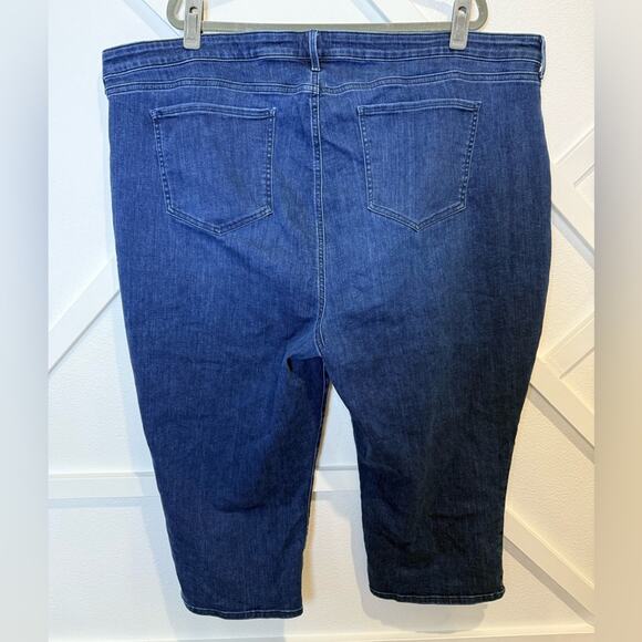 NYDJ Curves 360 Plus Size Slim Straight Capri Crop Jeans Size 28 - Picture 5 of 11